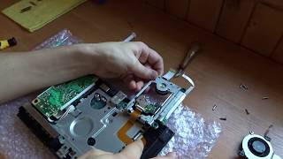 PS2 scph-90008 - разборка, чистка, смазка