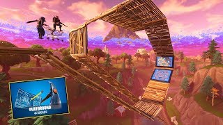 SHOPPING CART LOOPING IN PLAYGROUND LTM! (Fortnite Battle Royale Gameplay)