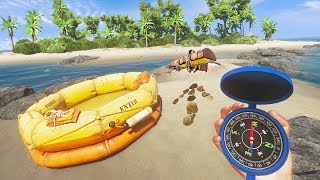 Exploring HIDDEN ISLANDS for TREASURE!! (Stranded Deep)