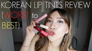 WORST to BEST Korean Lip Tints + TUTORIAL: 3 Different styles to wear Lip tint #SharingisCaring