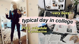 a typical day in my life at college (very busy) // uncw