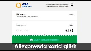 #5 Aliexpressda [Tovar] maxsulot uchun pul to'lash. Xarid qilish