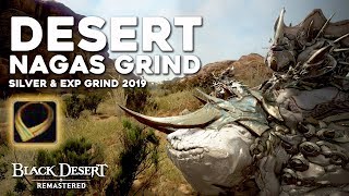 Black Desert ► 10 Hours at Desert Nagas Grind | 27 Million per hour | Silver/EXP Grind Guide (2019)