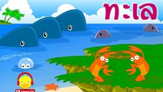 เพลงโอ้ทะเลแสนงามมีปลาวาฬปลาโลมา ♫ Thai sea song nursery rhymes / เพลงเด็ก Indysong Kids
