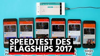 Speedtest : HTC U11 vs Galaxy S8 vs Huawei P10 vs LG G6 vs Sony Xperia XZ Premium vs Google Pixel