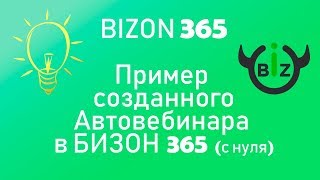 Пример созданного Автовебинара в Бизон365. Как это выглядит?