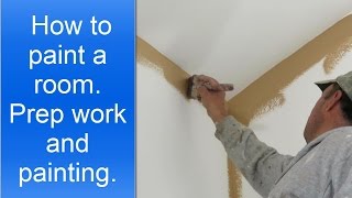 How to paint a room professionally.