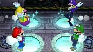 Mario Party 9 - All Survival Minigames - Mario vs Wario vs Luigi vs Waluigi