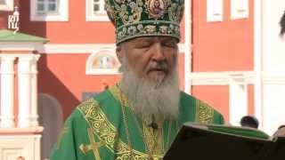 Патриарх Кирилл совершил Литургию в Николо-Пешношском монастыре