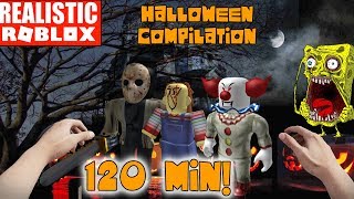 Realistic Roblox Halloween! THE SCARIEST ROBLOX HALLOWEEN EPISODES W/ JASON, EVIL SPONGE BOB + MORE!