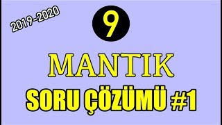 9.SINIF MATEMATİK | MANTIK || SORU ÇÖZÜMÜ