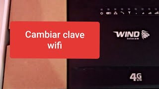 Como cambiar la contraseña del wifi  WIND TELECOM desde tu celular