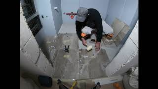 Укладка керамогранита на пол.Плитка PORCELANICO Испания 60*60