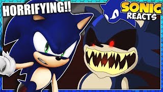 Sonic Reacts To Sonic.EXE Trilogy! (Part 1, 2 & 3)
