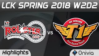 KT vs SKT Highlights Game 3 LCK Spring 2018 W2D2 KT Rolster vs SK Telecom T1 by Onivia