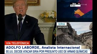 MOMENTO EXACTO Donald Trump Ataca Siria junto con Francia y Reino Unido