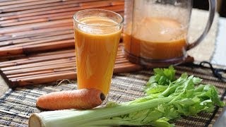 Jugo de apio, naranja y zanahoria - Celery, orange and carrot juce- Recetas de jugos