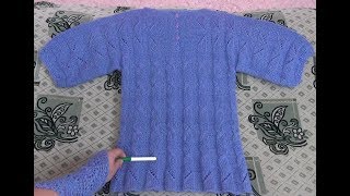 Как просто связать НАРЯДНУЮ,НЕЖНУЮ кофту спицами из пряжи Ангора голд (симли).