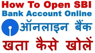 SBI Online Account Opening - Onlinesbi.com