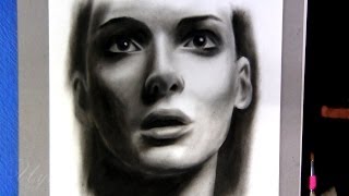 Вайнона Райдер портрет. Winona Ryder Drawing.