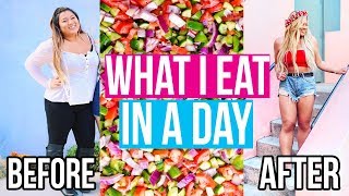WHAT I EAT IN A DAY TO LOSE WEIGHT!!
