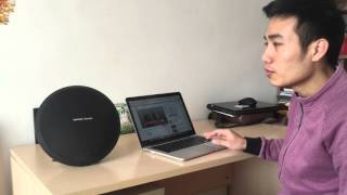 Harman Kardon Onyx Studio connects with macbook pro retina 13 via  bluetooth