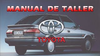 Manual de taller toyota corolla araya-avila año 1984-1992