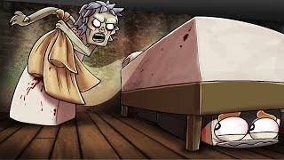 Minecraft Granny - SHE CAN'T SEE MY SECRET HIDING SPOT! (Granny Horror Game)
