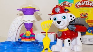 Щенячий патруль Мультик для детей про Play Doh Фабрика Игрушки Paw Patrol Маршал Видео для детей