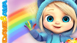 ? Learn Colors with Dave and Ava | Nursery Rhymes and Baby Songs ?