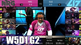 NRG eSports vs CLG | Week 5 Day 1 S6 NA LCS Spring 2016 | NRG vs CLG G1 W5D1