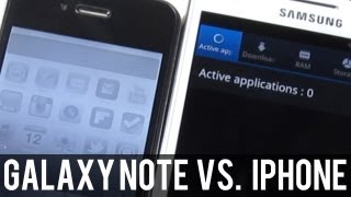 Samsung Galaxy Note vs. iPhone 4 - Speed Test