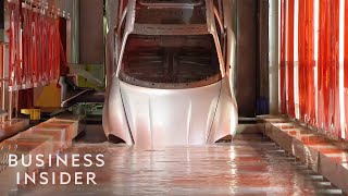 How Porsche's First Electric Car (The Taycan) Is Made | The Making Of