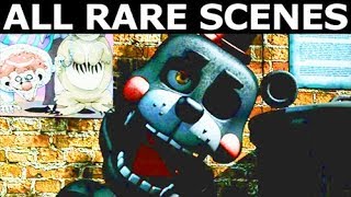 FNAF 6 - All Secret Rare Animatronic Game Over Scenes (Freddy Fazbear's Pizzeria Simulator)