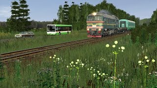 Trainz 2012 - Прибытие в Калязин (Маршрут Савелово-Углич)