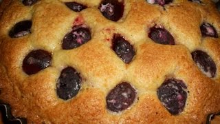 Быстрый пирог со сливами