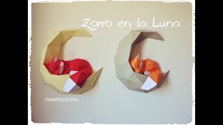 ? Zorro en la Luna ? / 3D PAPERCRAFT / FOX on the MOON. Consigue las plantillas.