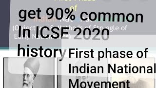 First phase of Indian National Movement ICSE Class 10 history and civics