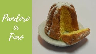 Tutorial: Pandoro in fimo (pandoro in polymer clay) (christmas decoration) [eng-sub]