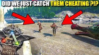 DID WE JUST CATCH THEM CHEATING ?!? | ARK: SURVIVAL OF THE FITTEST [ SOTF GAMEPLAY]