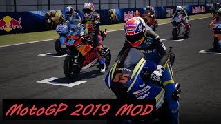 MotoGP 2019 MOD | Moto2 | Jorge Martin  | Gameplay + TV REPLAY | #JerezGP