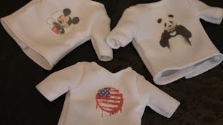 Как сделать печатный рисунок на ткань. \ How to make the printed pattern on the fabric