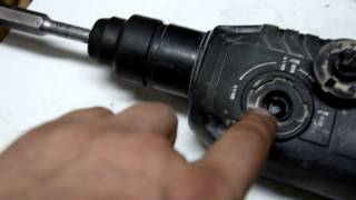 Как поставить переключатель режимов на перфоратор 2-24 Bosch