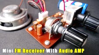 TA2003P Mini FM Receiver With LM386N Audio Amplifier
