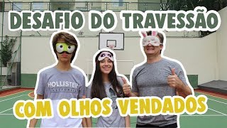 DESAFIO DO TRAVESSÃO COM OS OLHOS VENDADOS - RICK SANTINA
