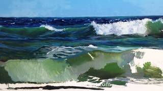 Как рисовать море. Видео урок по живописи маслом.