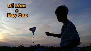 Làm Diều Giấy Hình Con Chim Bay Siêu Cao  - Kite Fly Full Chemcial  | Khang GT Vlogs
