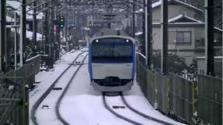 雪の日の相鉄線(2012.2.29)Sagami Railway On Snowy days