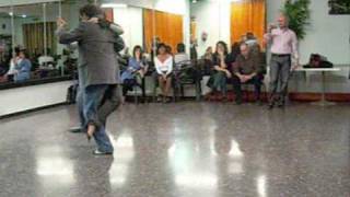 Tango lesson ganchos Nora Witanowsky y Juan Carlos Martinez