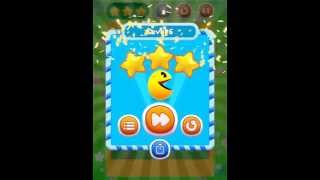 PAC-MAN Bounce - puzzle adventure Level 6 Walkthrough Solution for 3 stars
